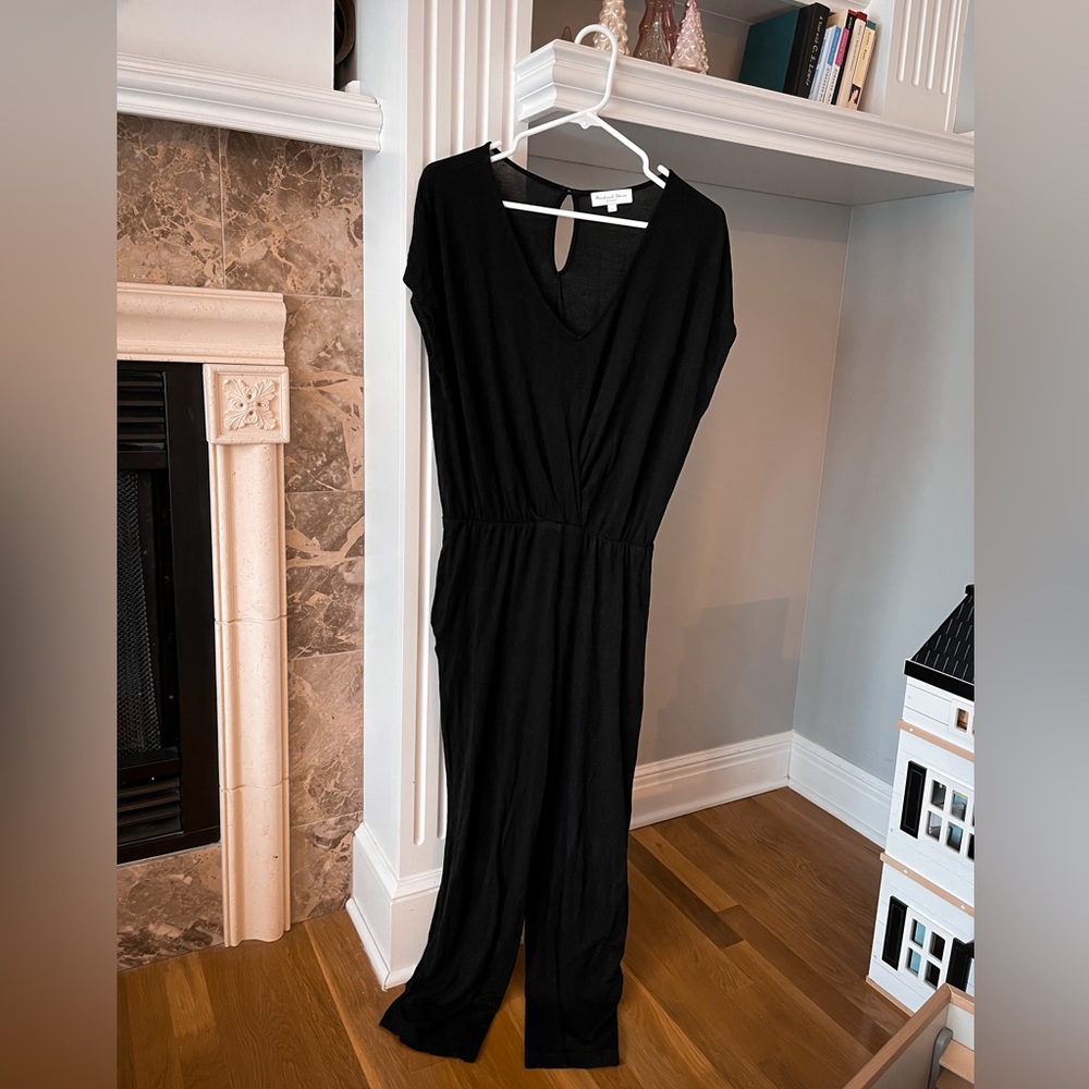 Michael Stars | Black short-sleeved jumpsuit | L